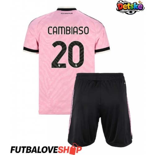 Dres Juventus Andrea Cambiaso #20 Preč pre deti 2026-27 Krátky Rukáv (+ trenírky)
